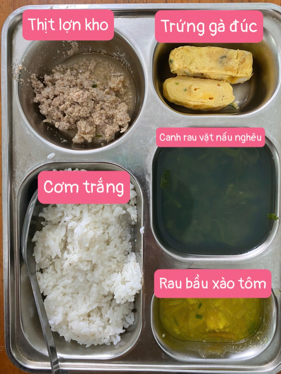 Thực đơn Tuần 2 tháng 3 năm 2025