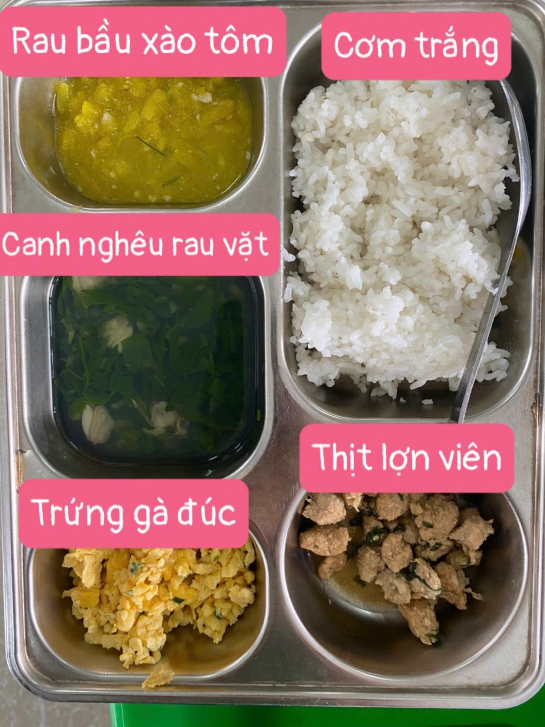 Thực đơn tuần 3 tháng 4 năm 2025